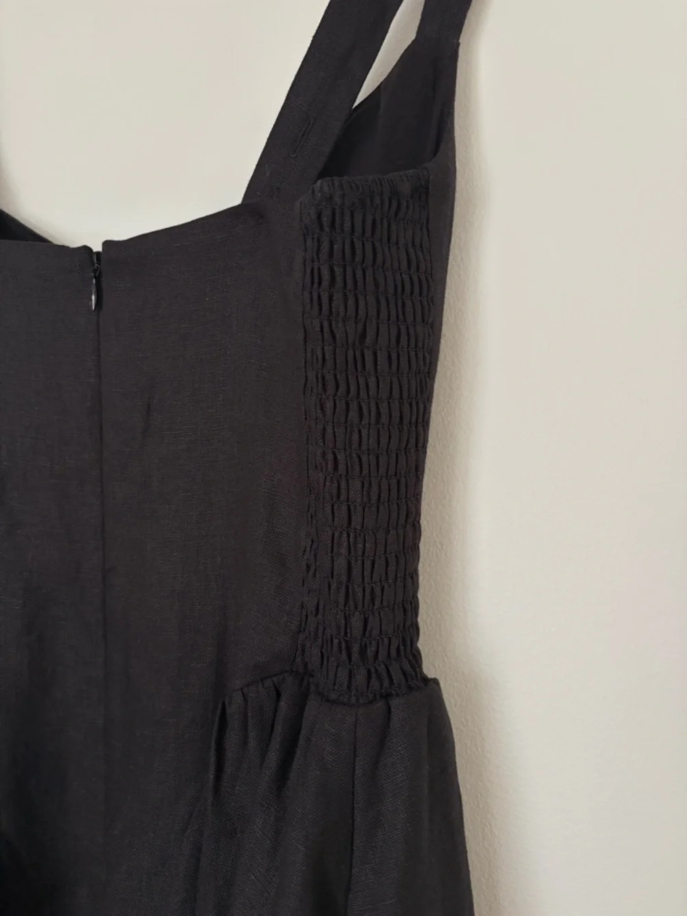 NEW Reformation Birdie Linen Sleeveless Midi Dress Black US 0 UK 4 - Picture 9 of 14